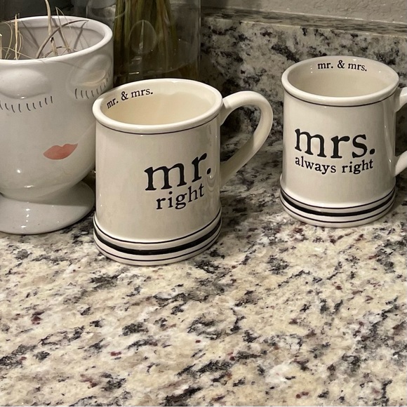 MUD PIE Mr. & Mrs. Coffee Mug Set - Picture 14 of 15